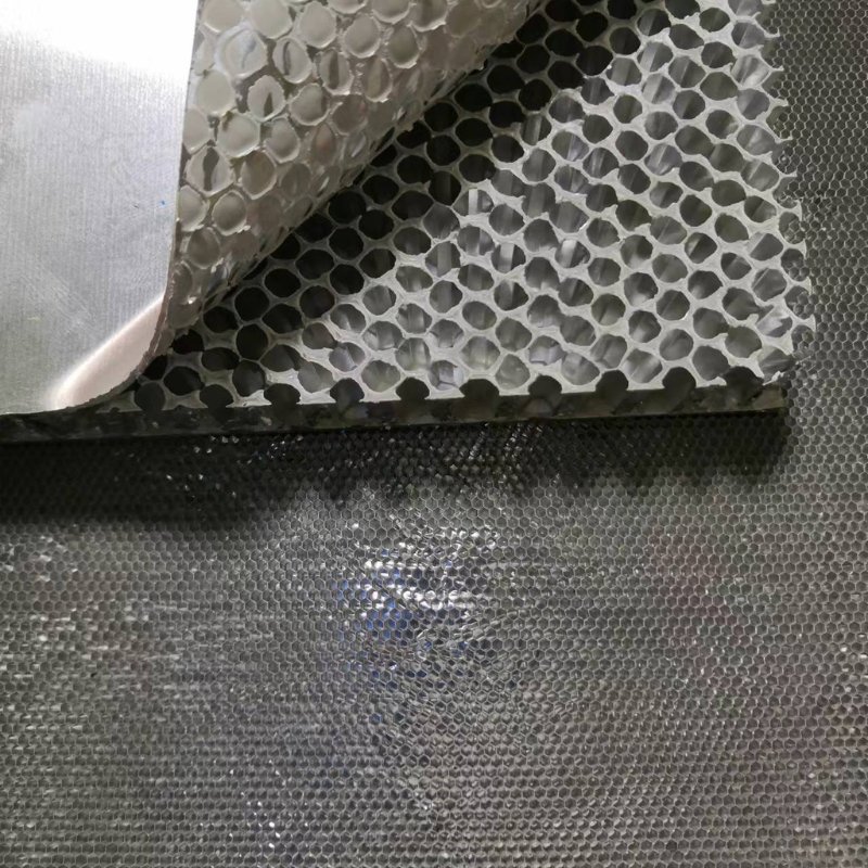 Aluminum honeycomb panel bonding-