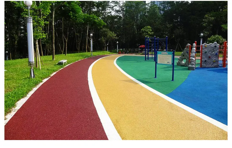 Colored Road Surfaces,Polyurethane Adhesives,durable road adhesives,slip-resistant road adhesives,Colored Road Adhesives