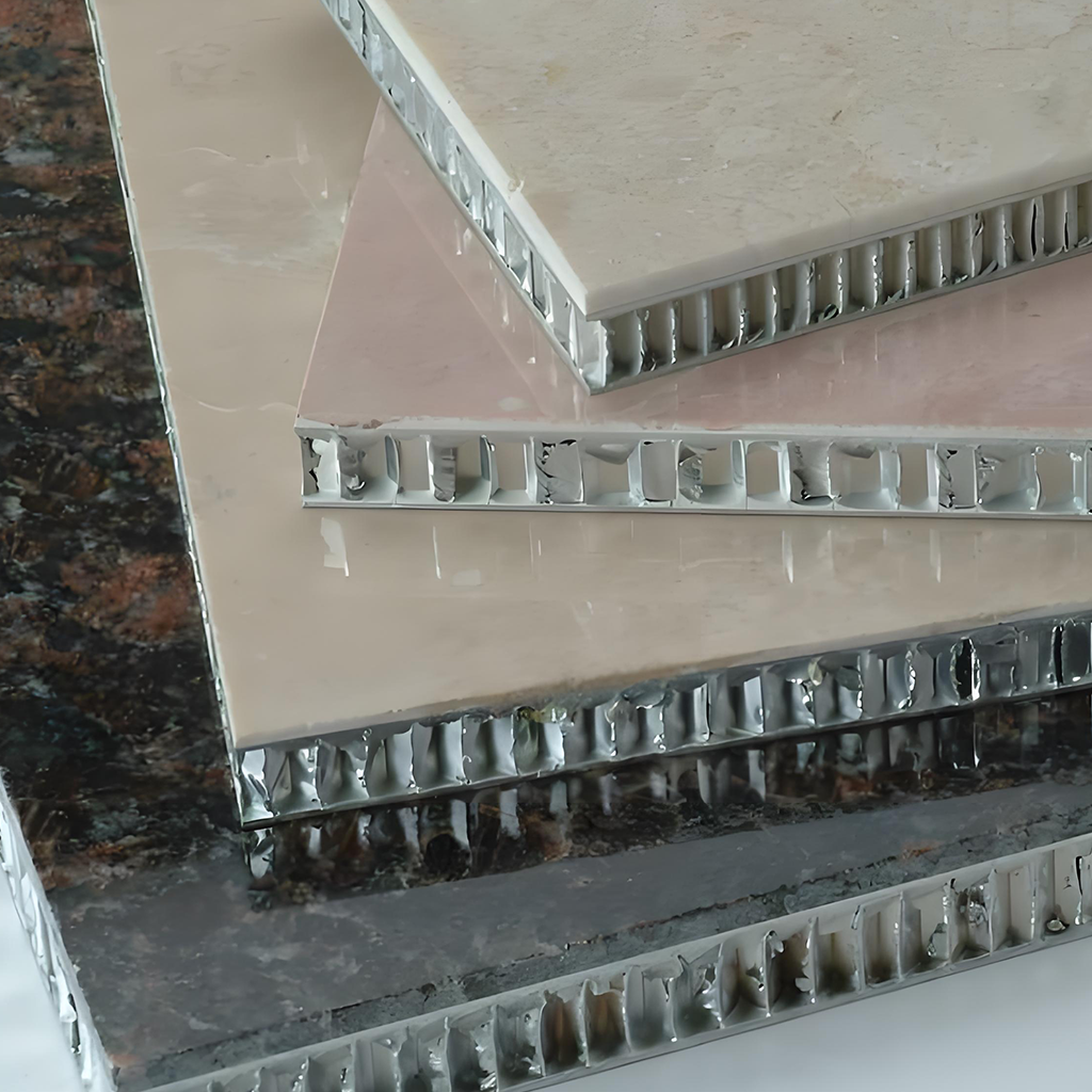 aluminum honeycomb panel+marble